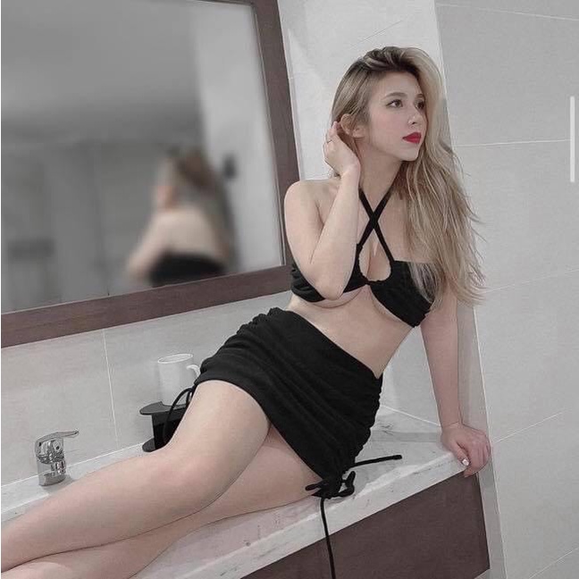 Bikini, Đồ Bơi Đi Biển Hai Mảnh Áo Buộc Dây Nhiều Kiểu Quần Rút Hai Bên Hông Kín Đáo R53 | BigBuy360 - bigbuy360.vn