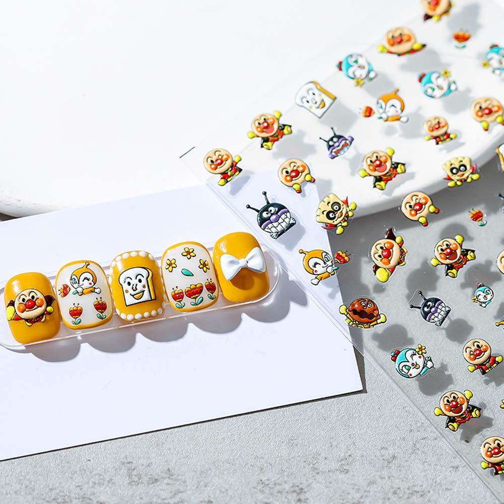 Miếng Dán Trang Trí Móng Tay Tự Dính Họa Tiết Mèo Kitty / Da Báo Thời Trang