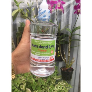 Nước muối súc miệng diệt khuẩn natri clorid 0,9% chai 500ml comiho