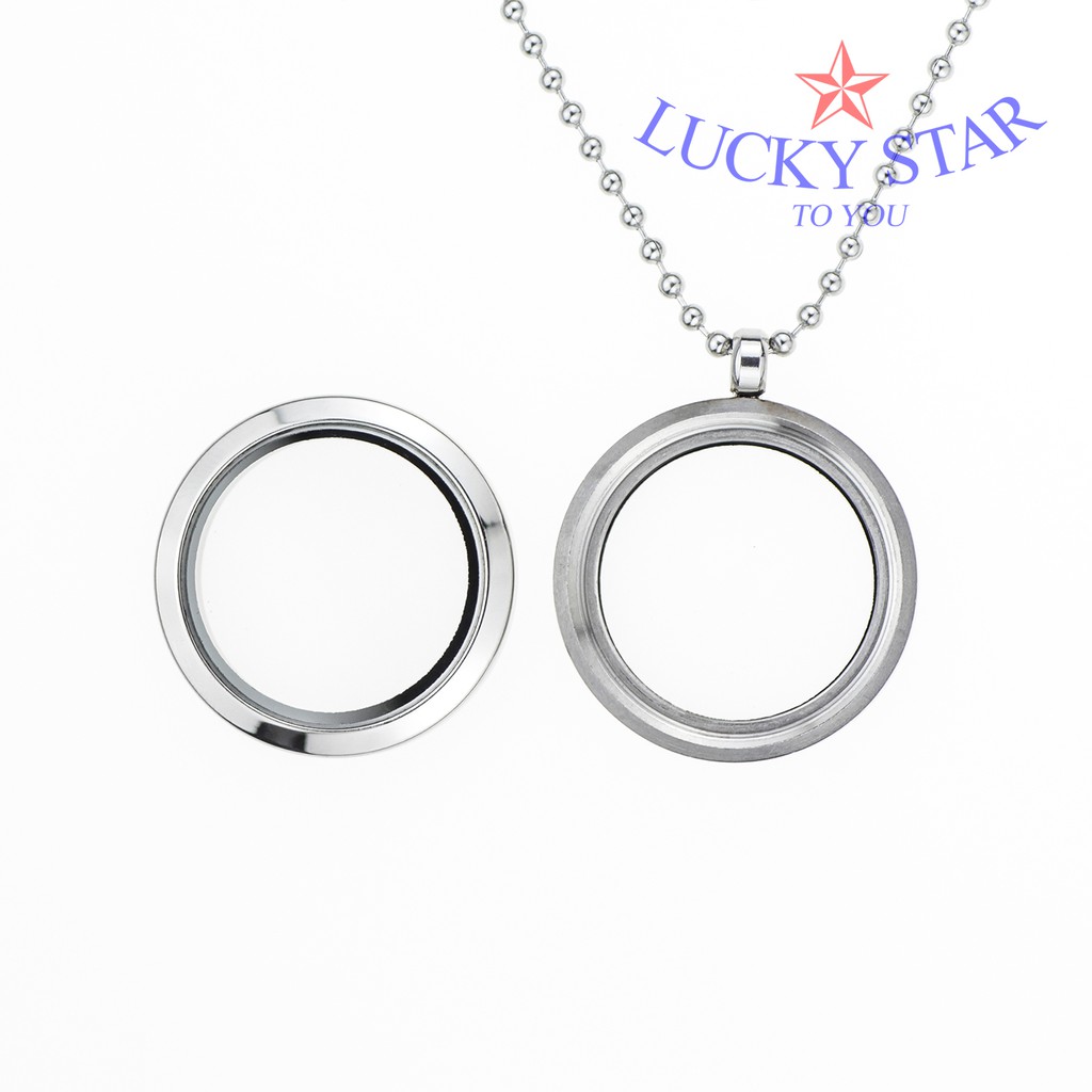 Dây chuyền locket inox thời trang nam nữ lưu giữ kỷ vật