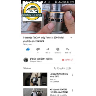 Bộ combo cần câu 2m4 và máy 6000