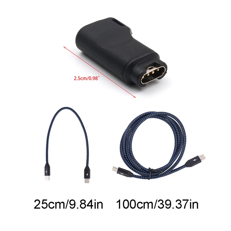 Đầu Nối Chuyển Đổi Type C Sang 4 Pin + Dây USB C Chuyên Dụng Cho Fenix 6 / 6X PRO Solar