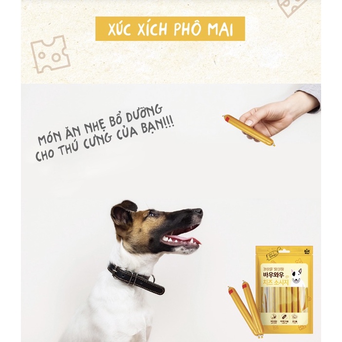 [ 1 cây ] Xúc xích Taotaopets / BOWWOW / Pet Snacks cho cún miu