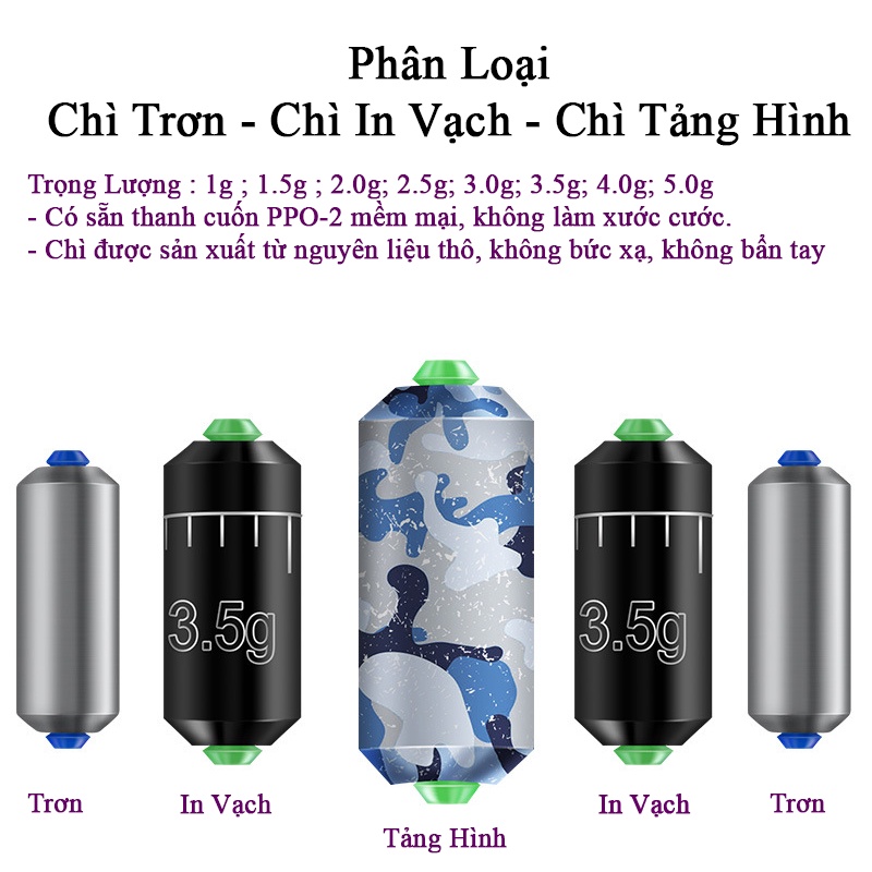 Chì Lá câu cá,chì lá cuỗn sẵn in vạch chuyên câu đài - AA57