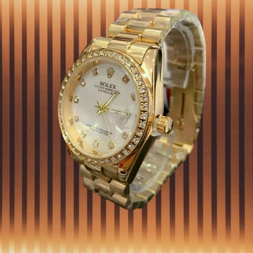 Đồng hồ đeo tay nam, đồng hồ nam dây kim loại ROLEX viền xoàn cao cấp, sang trọng, giá cực rẻ