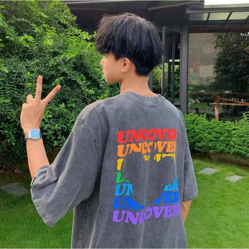 Áo thun Uncover xám lông chuột unisex