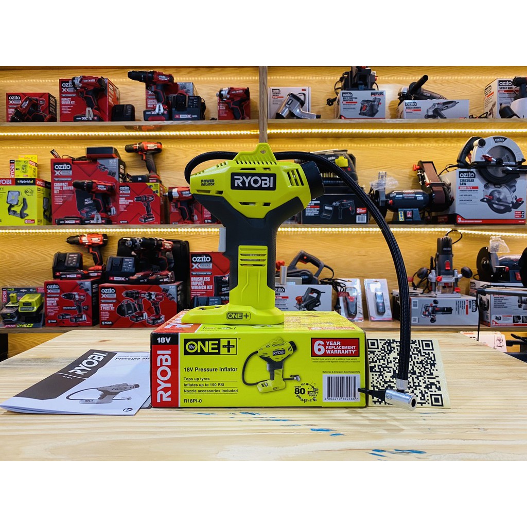 THÂN MÁY BƠM HƠI PIN 18V ONE+ HIỆU RYOBI R18PI-0 HÀNG MỚI 100% NHẬP KHẨU ÚC
