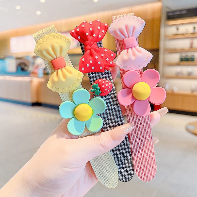 Băng Đô Cài Tóc Khóa Dán Xinh Xắn Cho Bé Gái