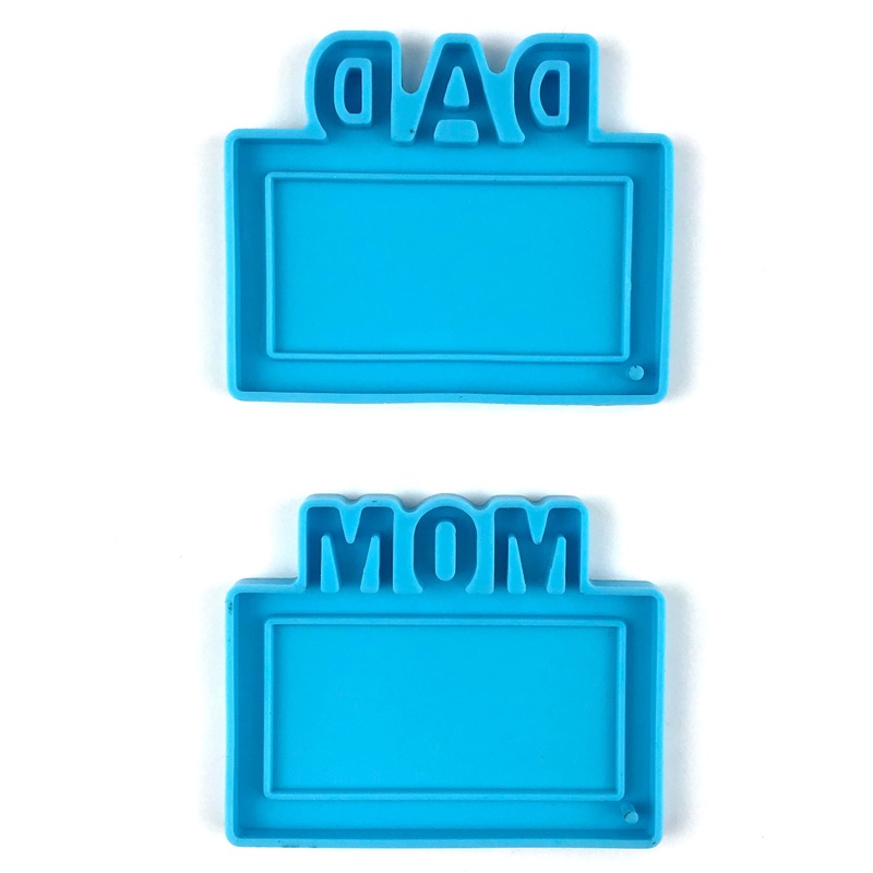 Khuôn Silicone Làm Móc Khóa Nhựa Resin Pha Lê UV Ngày Của Cha