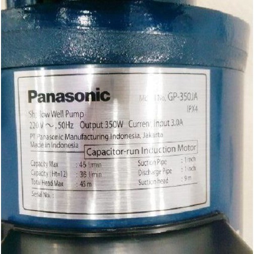 Máy bơm đẩy cao Panasonic GP-350JA(350W)