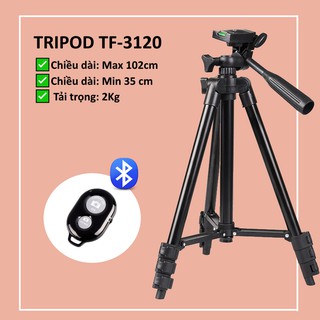 Giá Đỡ Chụp Hình Tripod 3120 Tặng Kèm Remote