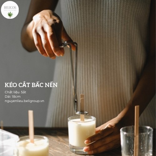 Bấc Gỗ Kèm Đế Làm Nến Thơm Cao Cấp