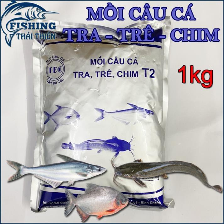 SALE GIẢM GIÁ GÓI MỒI CÂU CÁ TRA-CHIM-TRÊ  T2 1KG-MỒI CHUYÊN CÂU CÁ TRA-CHIM-TRÊ T2-CÁM CÂU CÁ