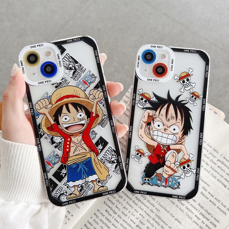 Ốp Điện Thoại Silicon Dẻo Họa Tiết Hoạt Hình One Piece Luffy Cho iPhone 13 12 Pro Max 11 7 8 Plus X XS
