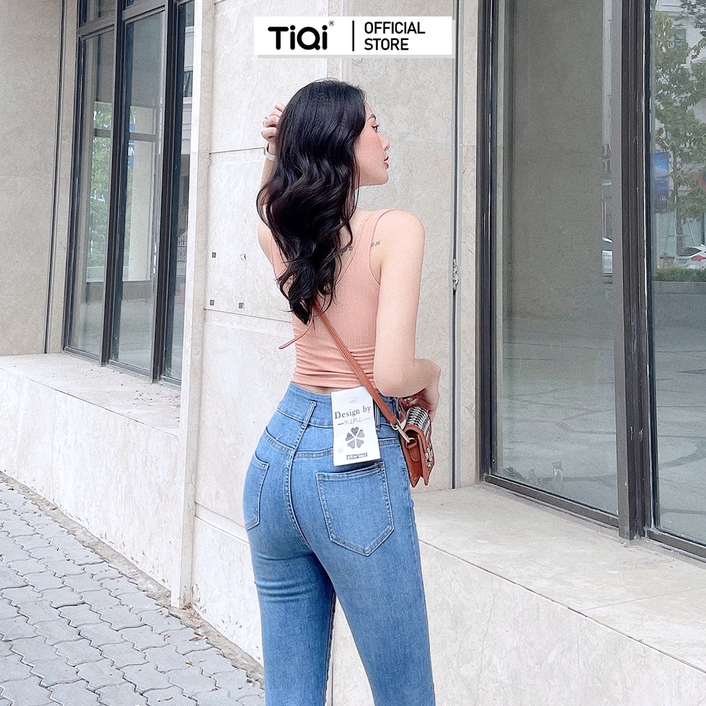 Quần Jean Skinny Nữ Vải Denim Co Giãn Màu Xám TiQi Jean G1-510