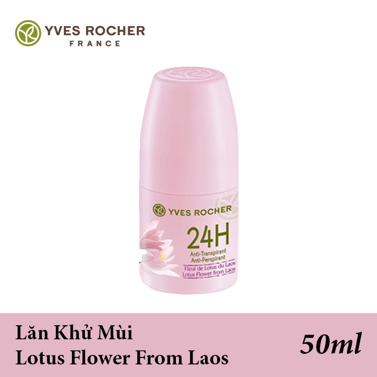 Lăn khử mùi LOTUS FLOWER FROM LAOS 24H- 50ml (siêu sale date 2021)