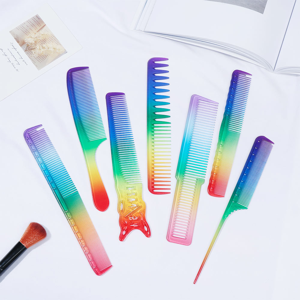 Lược Chải Tóc Bằng Nhựa Trong Suốt Thiết Kế Nhỏ Gọn Tiện Dụng