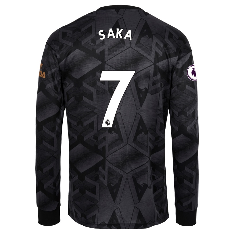 Áo Thun Bóng Đá Tay Dài NP2 22 / 23 Arsenal Away Pepe Saka Smith Rowe Jesus Xhaka Plus Size PN2