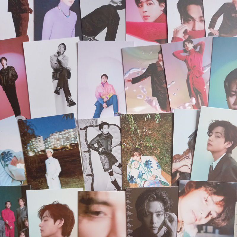 Lomo card 100 ảnh nhóm BTS - LV x VOGUE x GQ có lẻ set thành viên