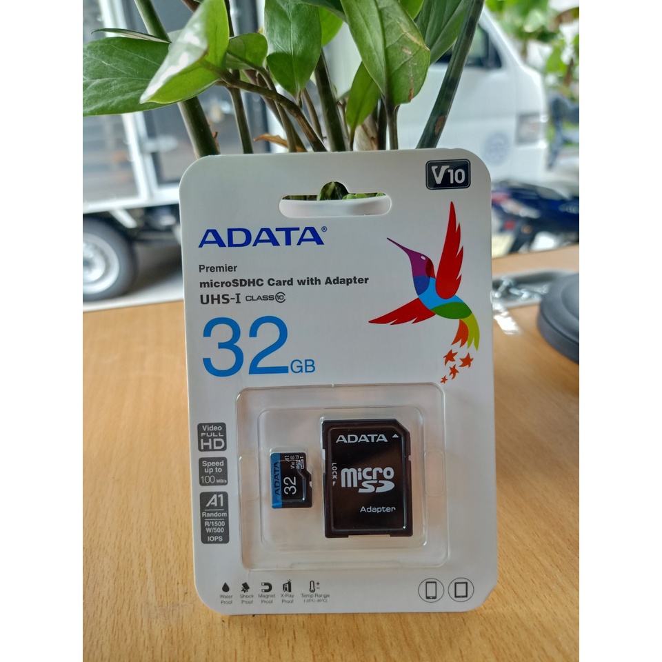 Thẻ nhớ 32G chính hãng Adata, bảo hành 5 năm, thẻ nhớ class 10