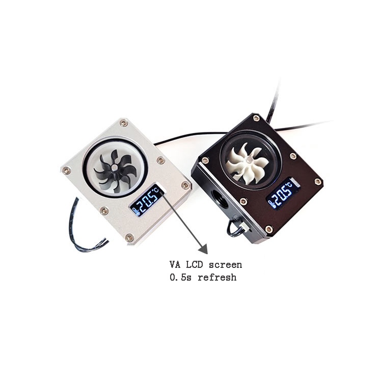 Đồng Hồ Đo Nhiệt Độ Nước Làm Mát Máy Tính Có Màn Hình LCD 2022 WDXS-T4
