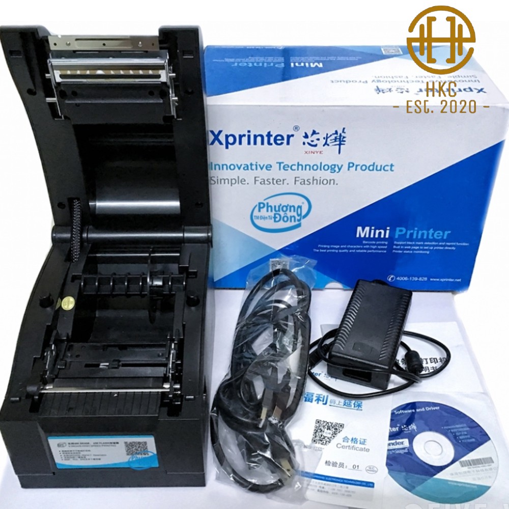 Máy in Xprinter XP 350B in đơn hàng GHTK, in tem nhãn và phiếu giao hàng các sàn TMĐT