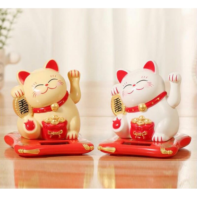 Combo 3 mèo may mắn vẫy tay năng lượng mặt trời size nhỏ | BigBuy360 - bigbuy360.vn