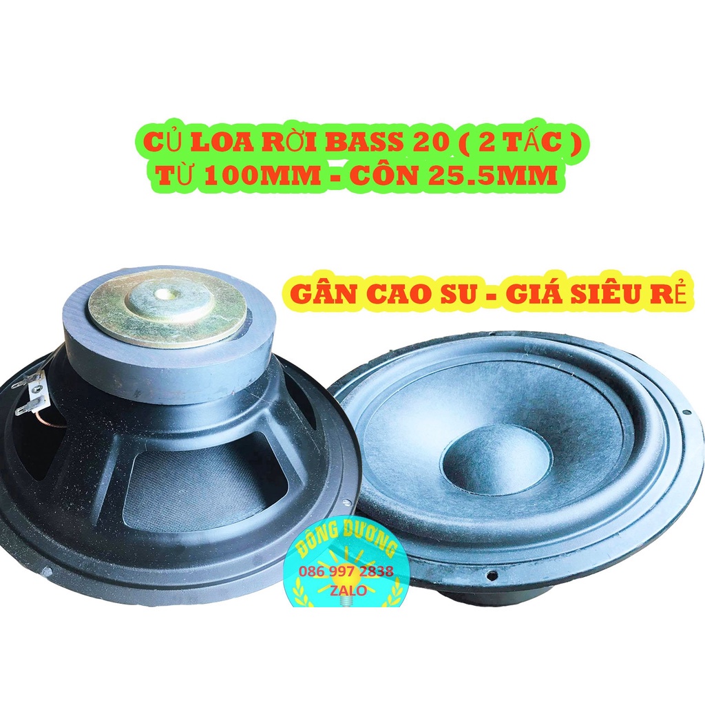 2 CHIẾC LOA BASS 20 TỪ ĐƠN 100 - CỦ LOA RỜI