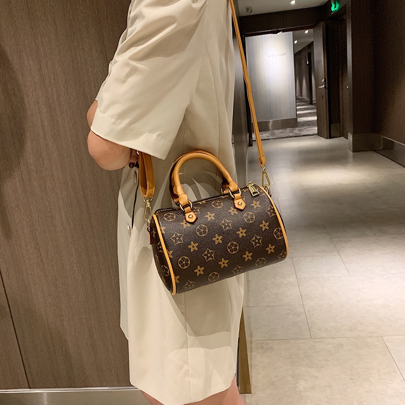 Túi đeo chéo mini da pu phong cách retro cho nữ