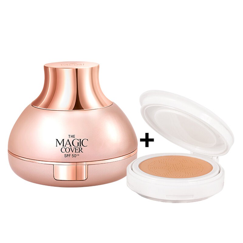 Phấn Nước Trang Điểm Vacosi SPF50++ 22 Natural Magic Cover Cushion SPF50++ #22 Natural 13g