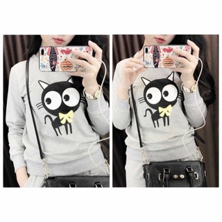 Bộ mặc nhà VNXK Asos hình mèo con