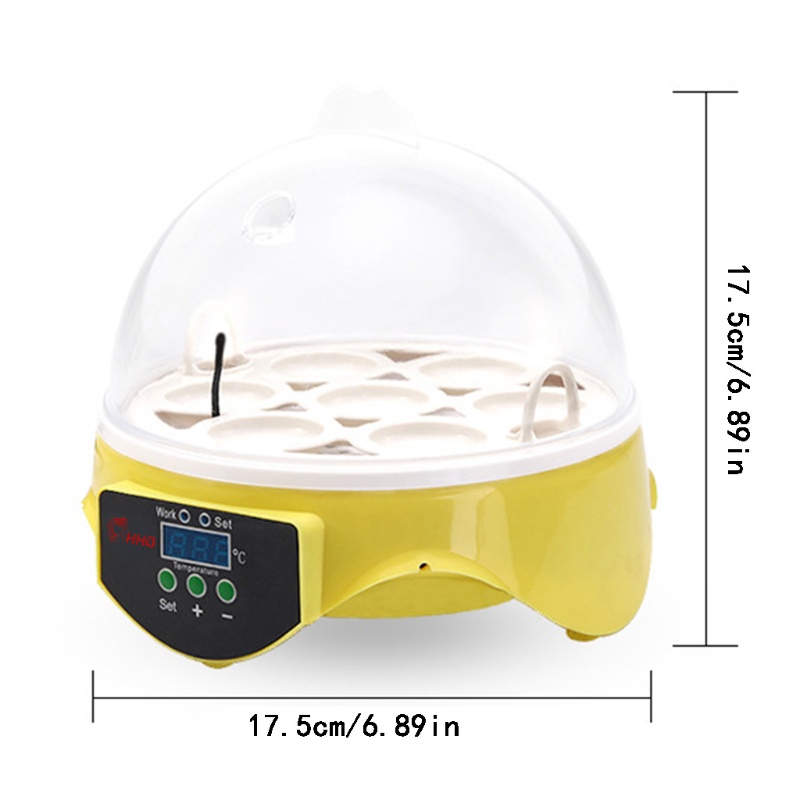 Máy Ấp Trứng Gà / Vịt Tự Động Mini 7 Ngăn Tiện Lợi