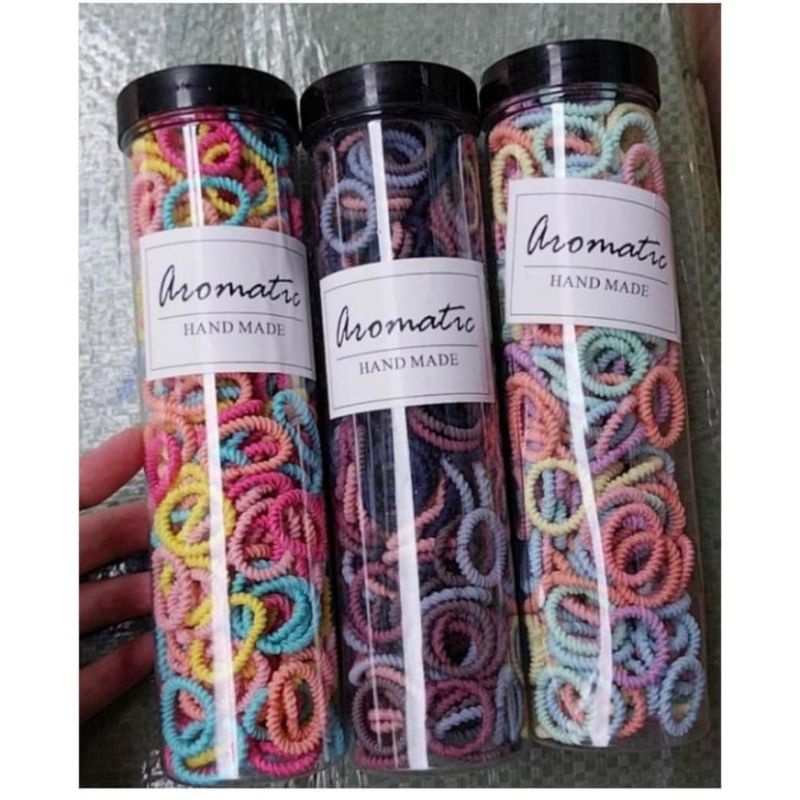 Bộ 290 Chun tóc xoắn Loại ỐNG nhiều màu xinh xắn cho bé