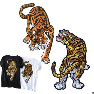 Miếng vá quần áo dạng ủi/ thêu hình hổ tiện lợi