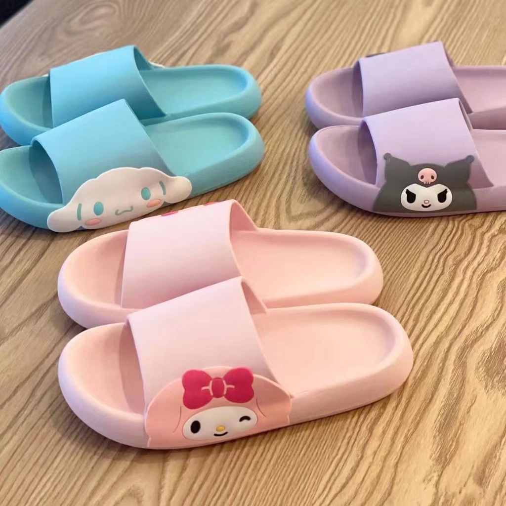 Dép đi trong nhà XIAODUOJIAJU đế dày chống trượt thời trang tiện dụng mùa hè cho nữ/bé gái