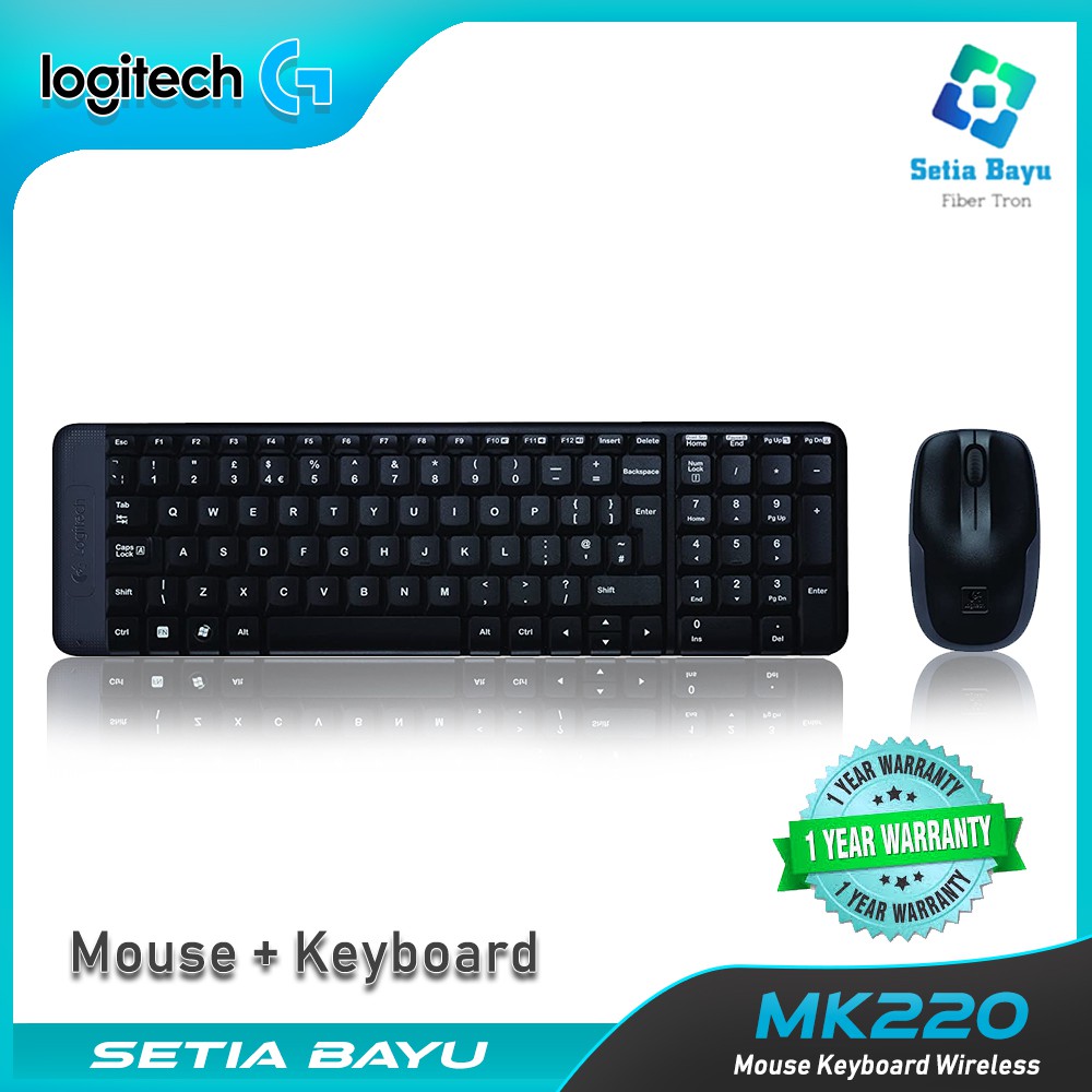 Combo Bàn Phím + Chuột Không Dây Logitech Mk215 100% Chính Hãng