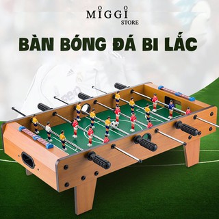 [LOẠI XỊN HÀNG 6 TAY CẦM] Bàn bi lắc bóng đá Table Top Football TTF-69 bằng gỗ 50x25cm
