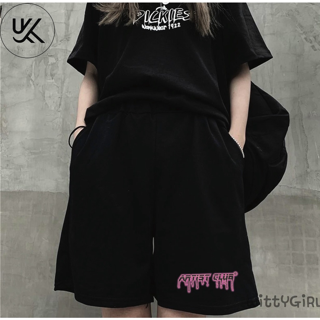 QUẦN SHORT Artist Club Nam Nữ, chất thun Poly 2 da, đùi thể thao, cộc ngắn form rộng unisex