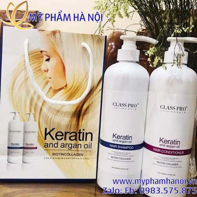 DẦU GỘI - XẢ KERATIN CLASS PRO PHỤC HỒI, KÍCH THÍCH MỌC TÓC.