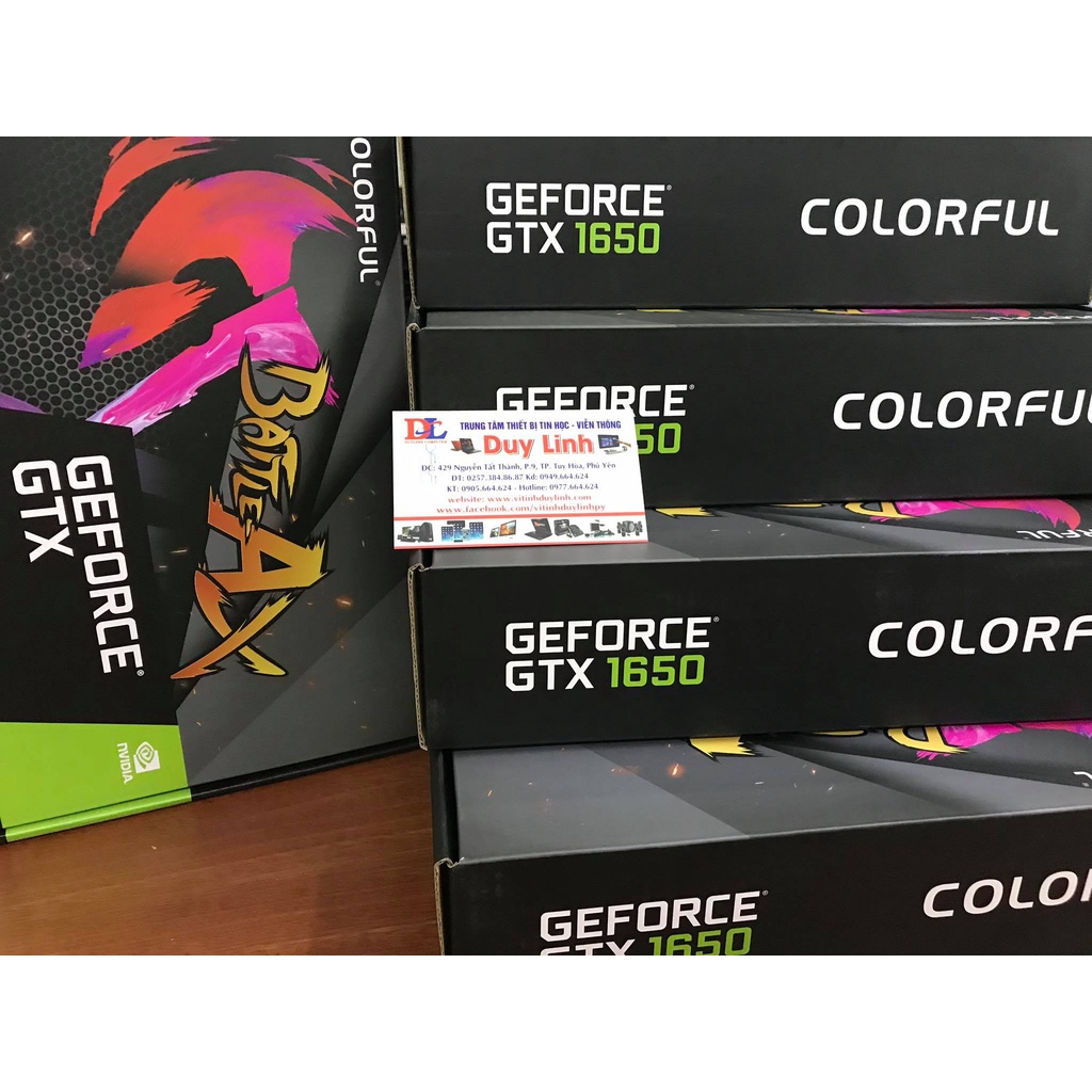 [Mã ELHAMS5 giảm 6% đơn 300K] VGA Colorful GTX 1650 NB 4G DDR6 NEW Bảo hành chính hãng 36 tháng