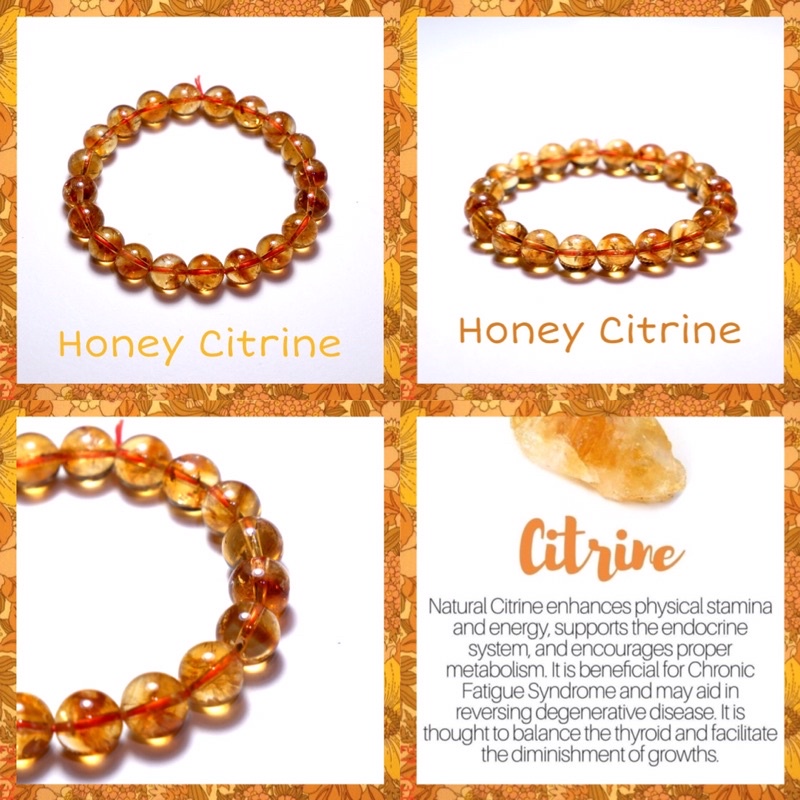 [Citrine,Honey Citrine][giá 1 viên] Hạt tròn đá thiên nhiên,đá hạt lẻ,hạt xỏ vòng,đá thanh tẩy