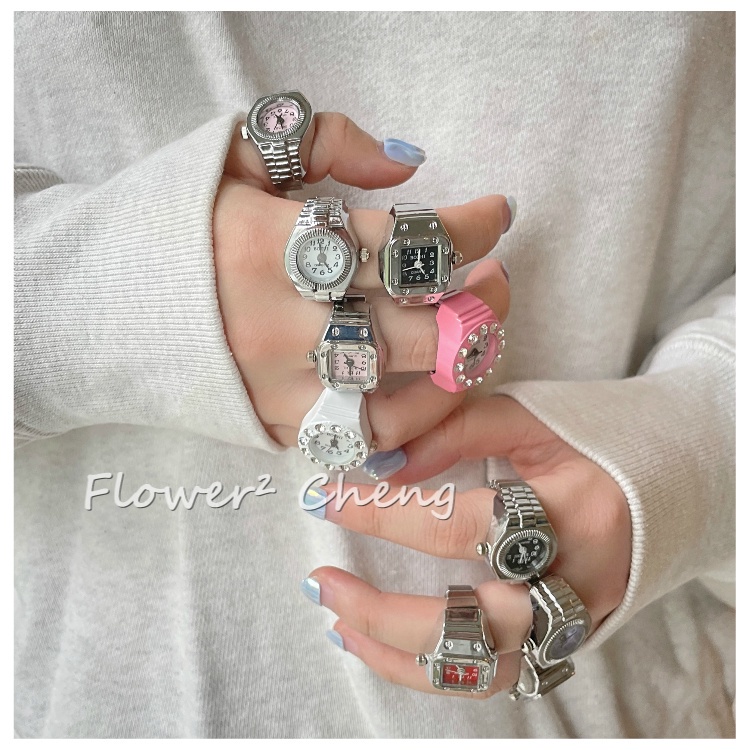 Nhẫn đồng hồ 19A1390 bằng kim loại có thể tùy chỉnh cao cấp phong cách hip hop cá tính