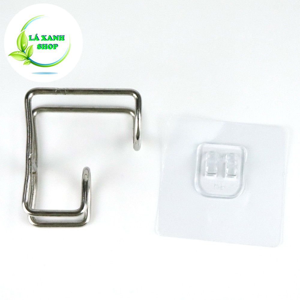 MÓC TREO Thau, CHẬU Khung Sắt U1 - Móc Dính Tường Inox 304 Treo Đồ Dùng Nhà Bếp - Khô Ráo - Sạch Sẽ