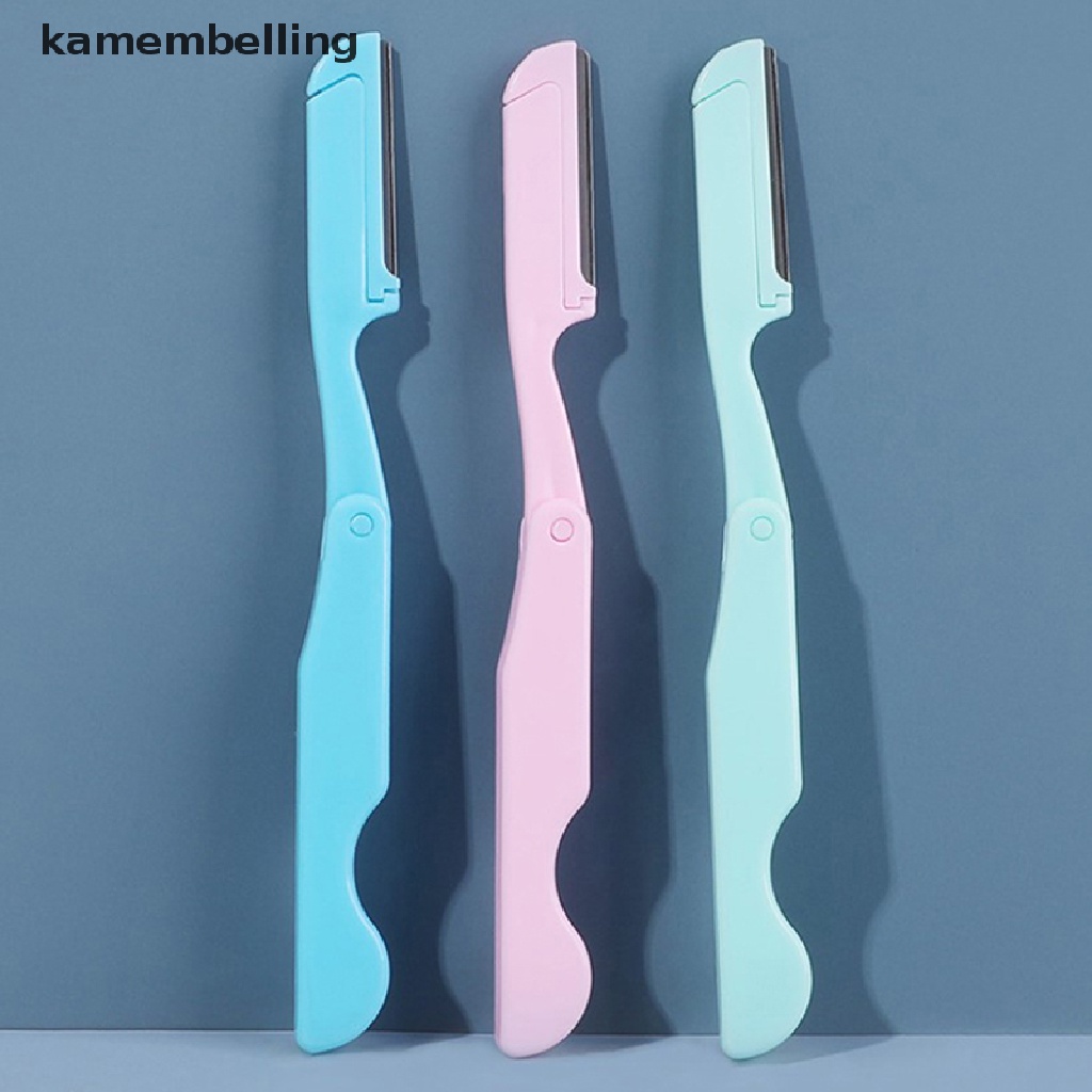 Kamembelling Set 3 Dao Cạo Lông Mày Có Thể Gấp Gọn Tiện Dụng