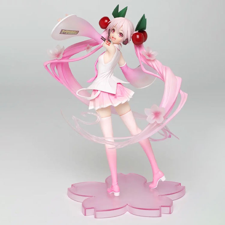 Mô Hình Đồ Chơi Nhân Vật Hatsune Miku Bằng PVC Màu Hồng Sakura