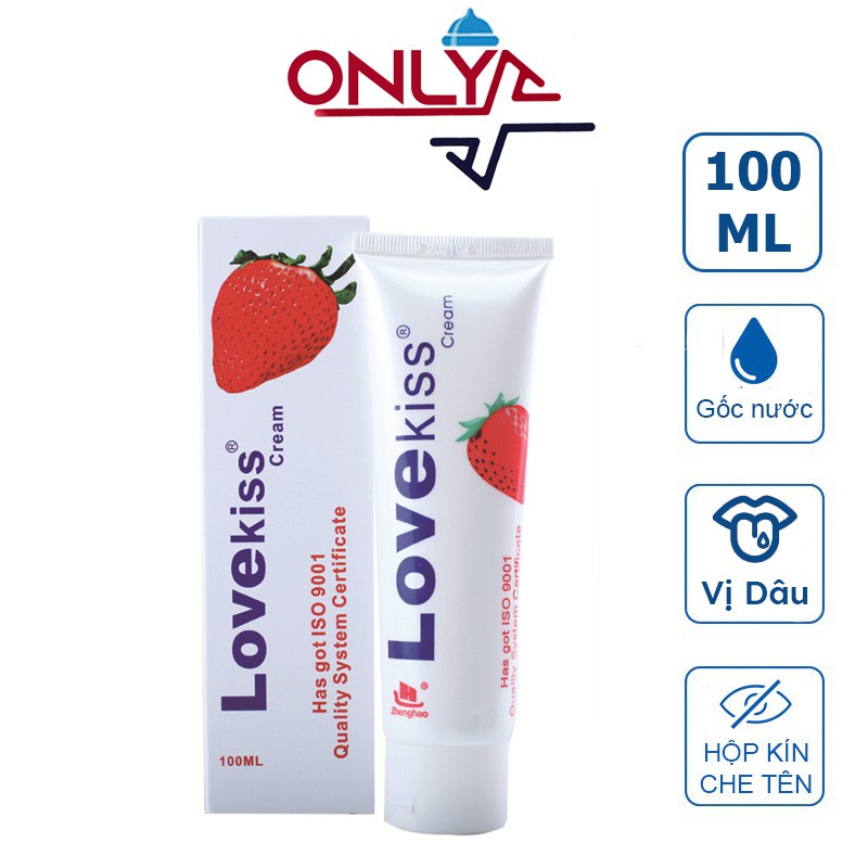 Gel Bôi Trơn LoveKiss Vị Dâu Tây 100ml Gel Massage Trong Suốt Đậm Đặc Gốc