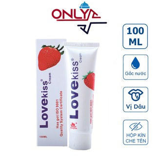 Gel Bôi Trơn LoveKiss Vị Dâu Tây 100ml Gel Massage Trong Suốt Đậm Đặc Gốc