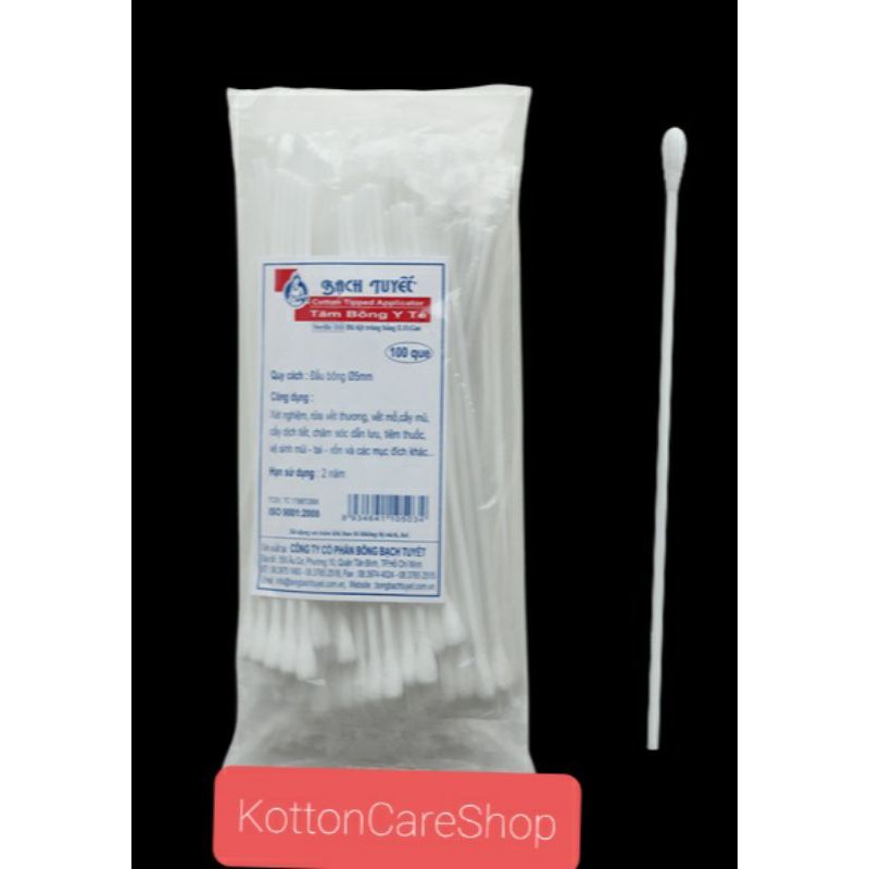 Tăm  bông  y tế phi 5 mm