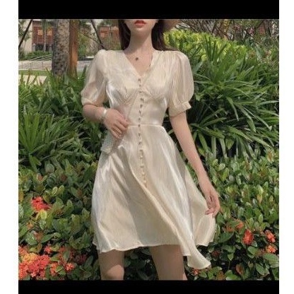 Váy tơ khuy bọc hàng QCL1