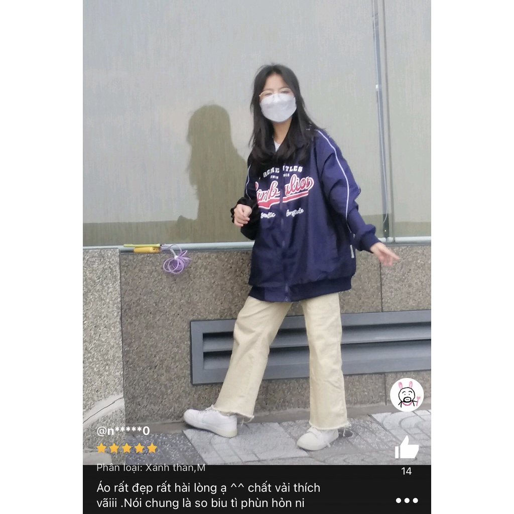 Áo Khoác Bomber Jacket Dù 2 Lớp SIMBA Varsity Form Rộng Nam Nữ Unisex Phong Cách Hàn Quốc Ulzzang